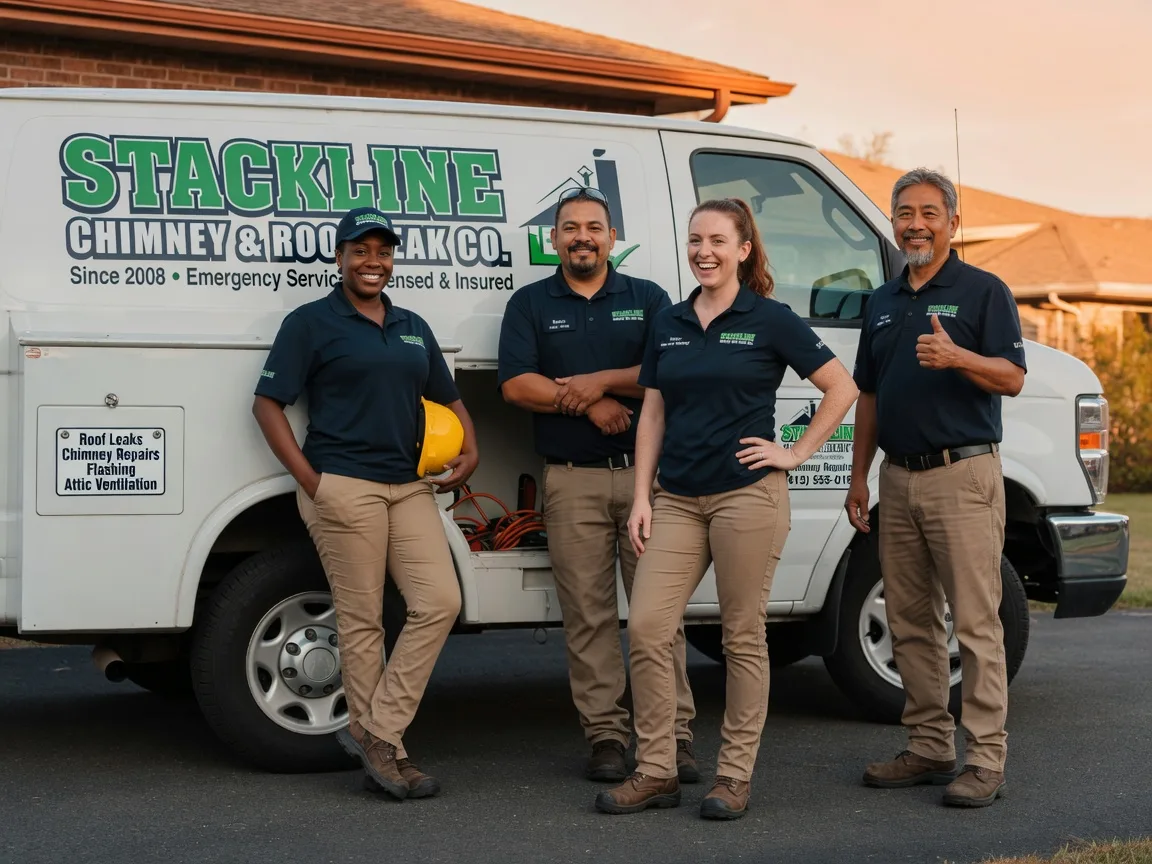 Chimney flashing repair company in Poolville, TX
